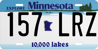 MN license plate 157LRZ