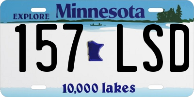 MN license plate 157LSD