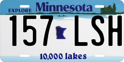 MN license plate 157LSH