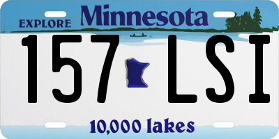 MN license plate 157LSI
