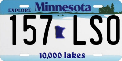 MN license plate 157LSO