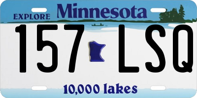 MN license plate 157LSQ