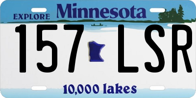 MN license plate 157LSR