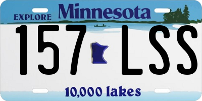 MN license plate 157LSS