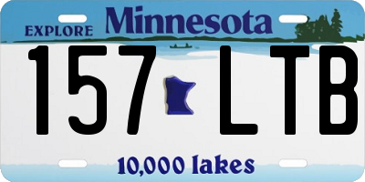 MN license plate 157LTB