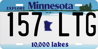 MN license plate 157LTG