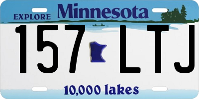 MN license plate 157LTJ