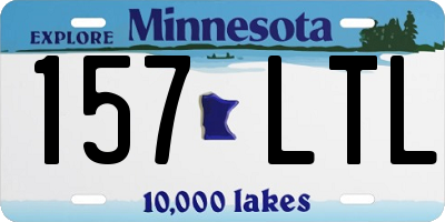 MN license plate 157LTL