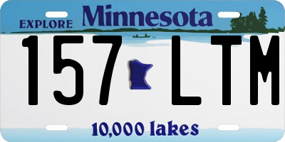 MN license plate 157LTM