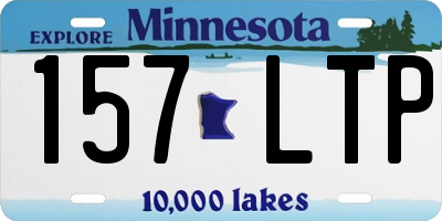 MN license plate 157LTP