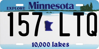 MN license plate 157LTQ