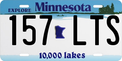 MN license plate 157LTS
