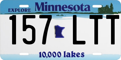 MN license plate 157LTT