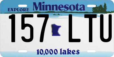 MN license plate 157LTU