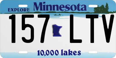MN license plate 157LTV