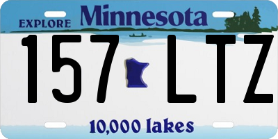 MN license plate 157LTZ