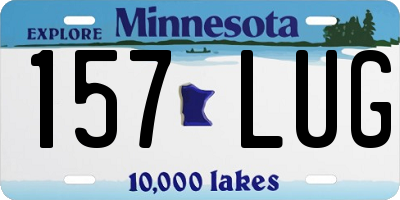 MN license plate 157LUG