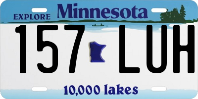 MN license plate 157LUH