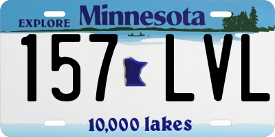 MN license plate 157LVL