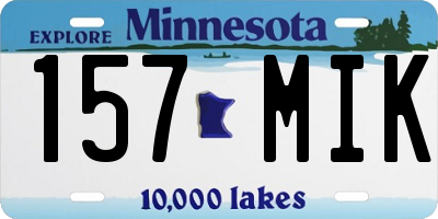 MN license plate 157MIK