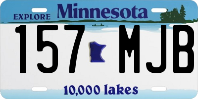 MN license plate 157MJB