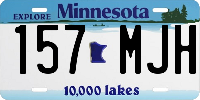 MN license plate 157MJH