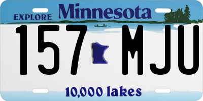 MN license plate 157MJU