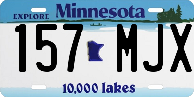 MN license plate 157MJX