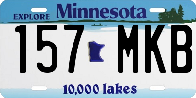 MN license plate 157MKB