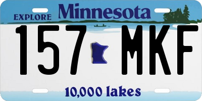 MN license plate 157MKF