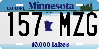 MN license plate 157MZG