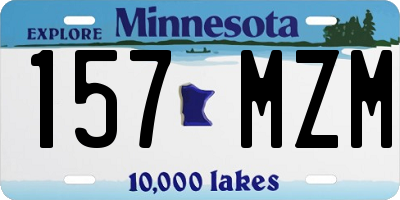 MN license plate 157MZM