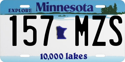 MN license plate 157MZS