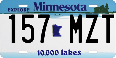 MN license plate 157MZT