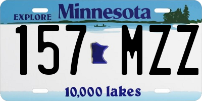 MN license plate 157MZZ