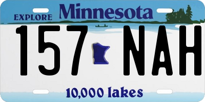 MN license plate 157NAH