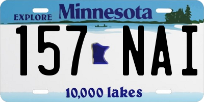 MN license plate 157NAI