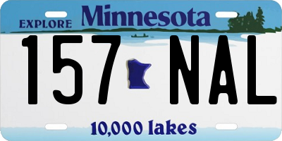 MN license plate 157NAL