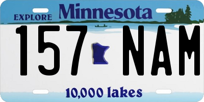 MN license plate 157NAM