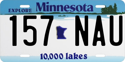 MN license plate 157NAU