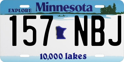 MN license plate 157NBJ