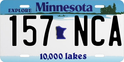 MN license plate 157NCA