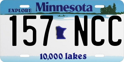MN license plate 157NCC