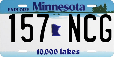 MN license plate 157NCG