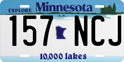 MN license plate 157NCJ