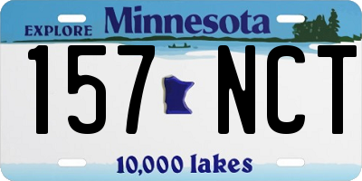 MN license plate 157NCT