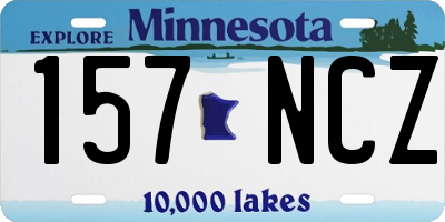MN license plate 157NCZ