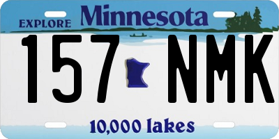 MN license plate 157NMK