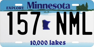 MN license plate 157NML