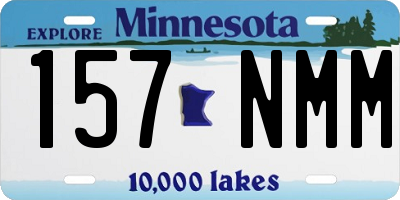 MN license plate 157NMM